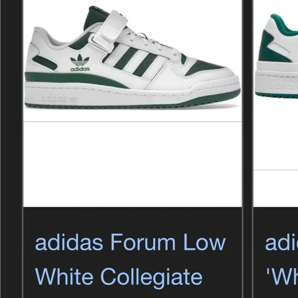 NWT Men’s adidas Forum Low - White Collegiate Green - Size 10.5 - Picture 6 of 6